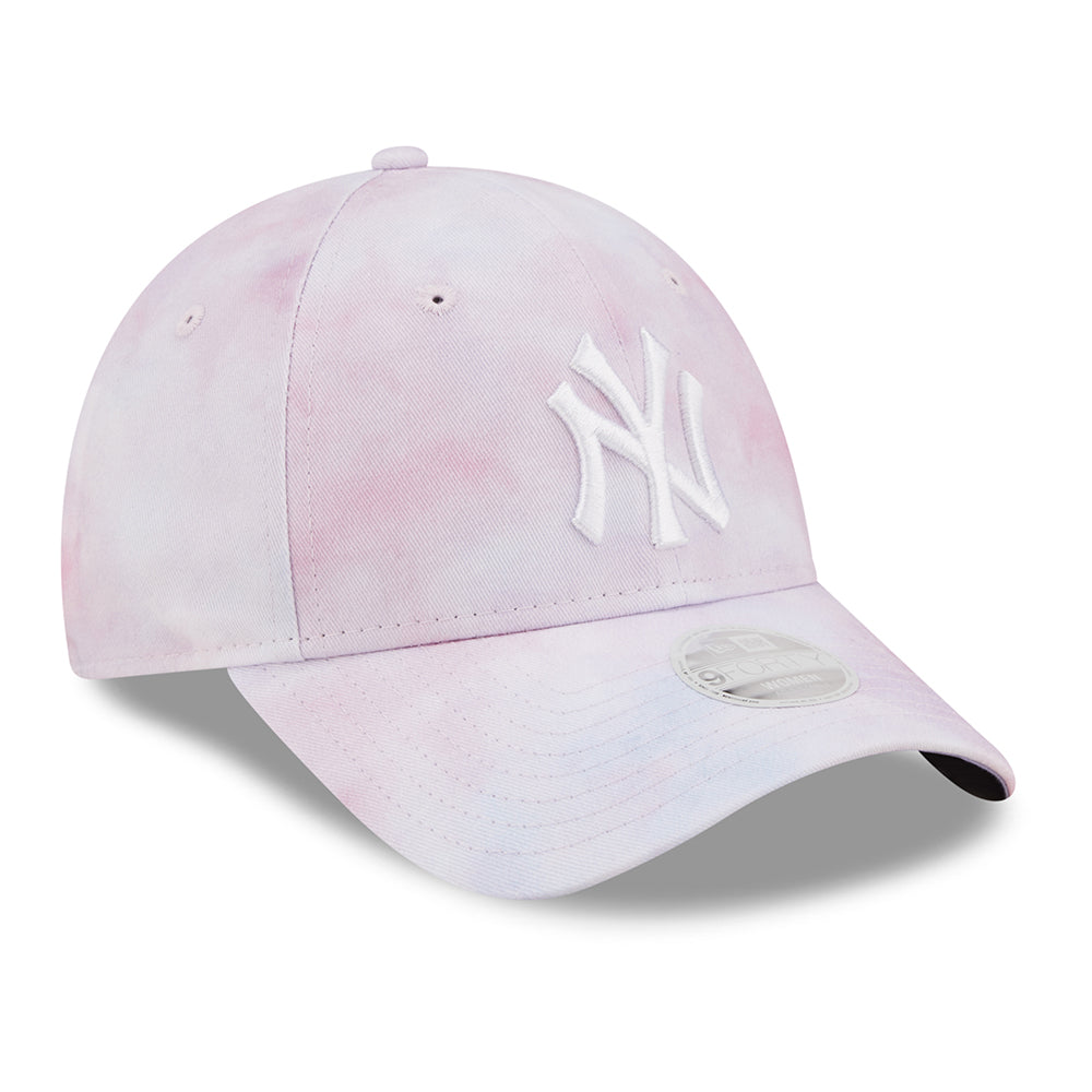 Gorra de béisbol mujeres 9FORTY MLB Pastel Tie Dye New York Yankees de New Era - Lavanda-Blanco