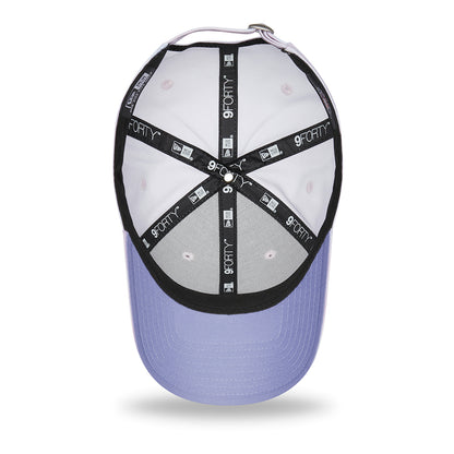 Gorra de béisbol mujeres 9FORTY MLB Pastel Tie Dye New York Yankees de New Era - Lavanda-Blanco
