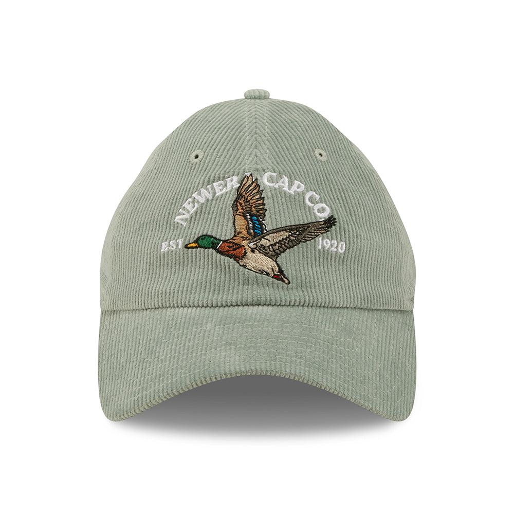 Gorra de béisbol 9TWENTY de pana Wildlife Casual Classic Duck de New Era - Jade