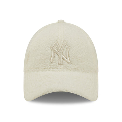Gorra de béisbol mujeres 9FORTY MLB Borg New York Yankees de New Era - Crema