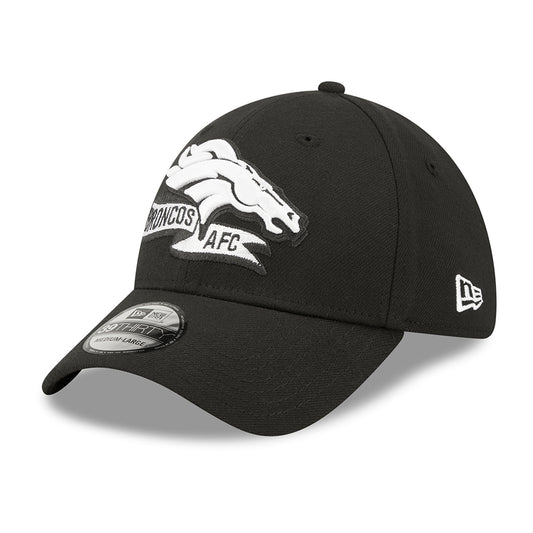 Gorra de béisbol 39THIRTY NFL Sideline Denver Broncos de New Era - Negro-Blanco