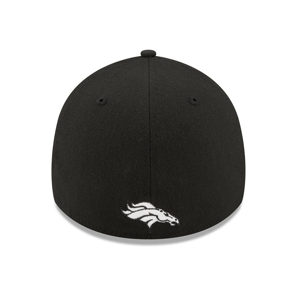 Gorra de béisbol 39THIRTY NFL Sideline Denver Broncos de New Era - Negro-Blanco