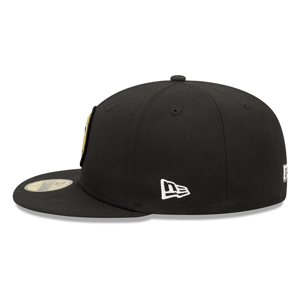 Gorra de béisbol 59FIFTY NFL Sideline Historic New Orleans Saints de New Era - Negro