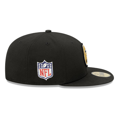 Gorra de béisbol 59FIFTY NFL Sideline Historic New Orleans Saints de New Era - Negro
