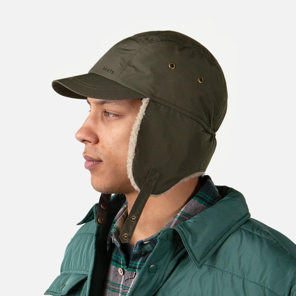 Gorra 5 paneles Boise con orejeras de Barts - Verde Militar