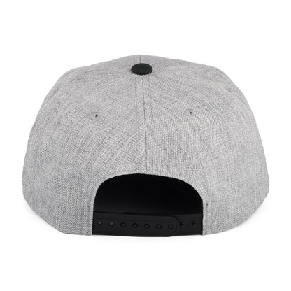 Gorra Snapback Alpha Square NetPlus MP de Brixton - Gris Jaspeado-Negro