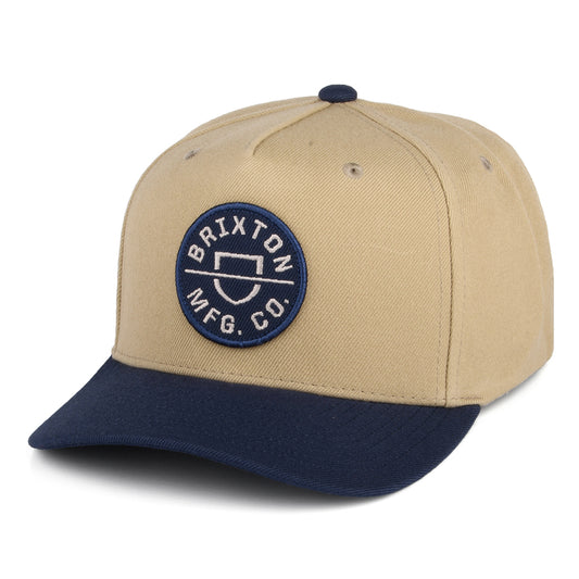 Gorra Snapback Crest C NetPlus MP de Brixton - Arena-Azul Marino Lavado