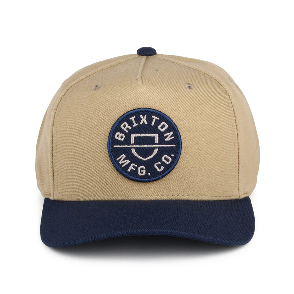 Gorra Snapback Crest C NetPlus MP de Brixton - Arena-Azul Marino Lavado