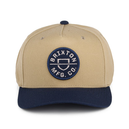 Gorra Snapback Crest C NetPlus MP de Brixton - Arena-Azul Marino Lavado