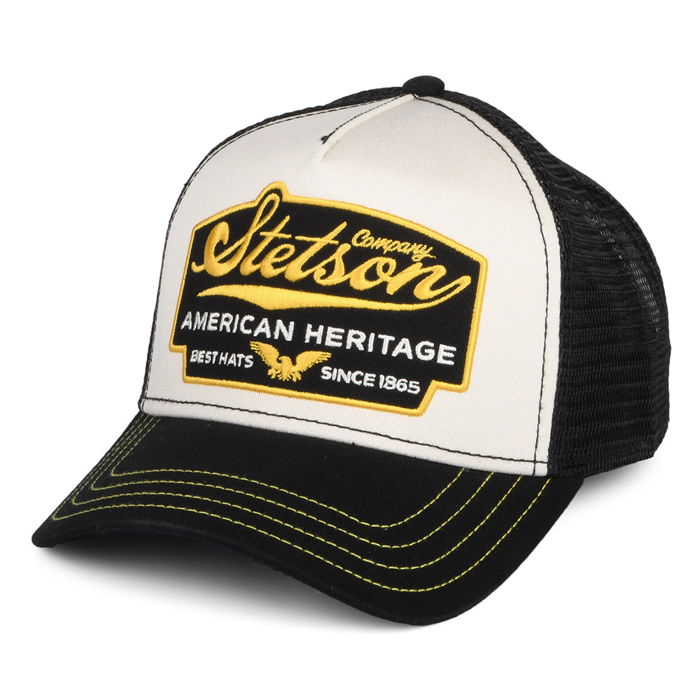 Gorra Trucker American Heritage de Stetson - Negro