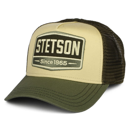 Gorra Trucker Gasoline de Stetson - Verde Oliva