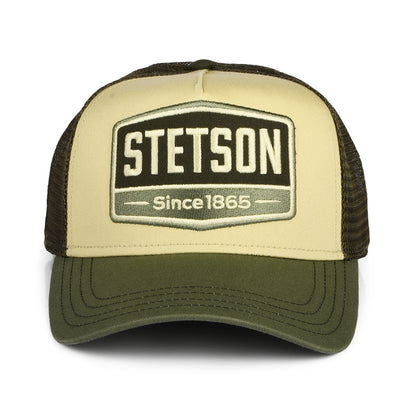 Gorra Trucker Gasoline de Stetson - Verde Oliva