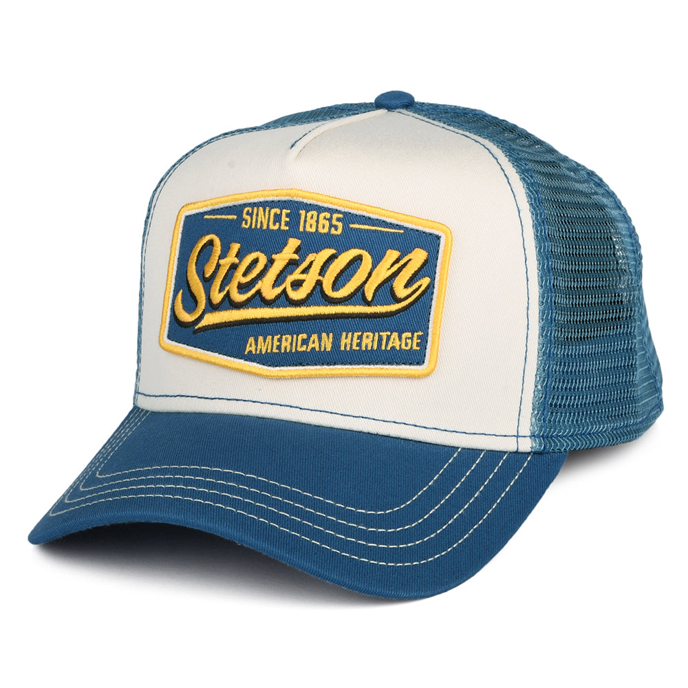 Gorra Trucker Vintage de Stetson - Azul
