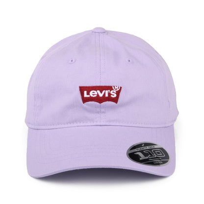Gorra de béisbol mujeres Mid Batwing Flexfit con etiqueta lisa de Levi's - Morado Claro
