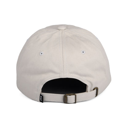 Gorra de béisbol Original Logo visera curvada de algodón de HUF - Crema