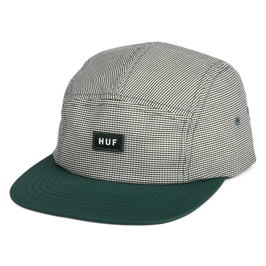 Gorra 5 paneles Micro Gingham de HUF - Verde