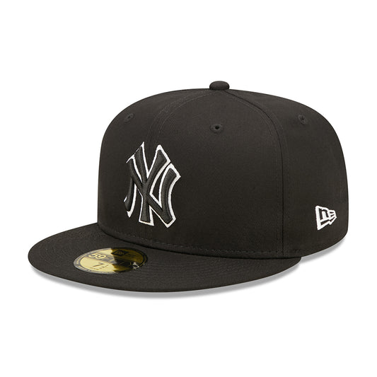Gorra de béisbol 59FIFTY MLB Team Outline New York Yankees de New Era - Negro