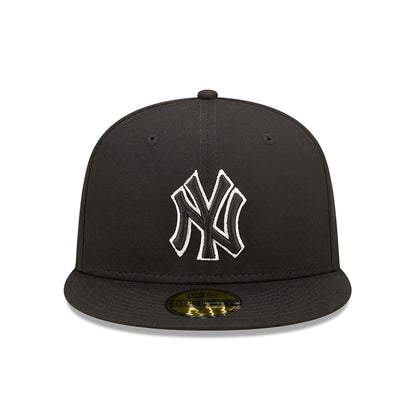 Gorra de béisbol 59FIFTY MLB Team Outline New York Yankees de New Era - Negro
