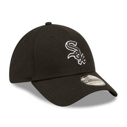 Gorra de béisbol 39THIRTY MLB Team Outline Chicago White Sox de New Era - Negro