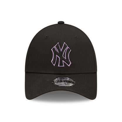 Gorra de béisbol 9FORTY MLB Team Outline New York Yankees de New Era - Negro-Morado