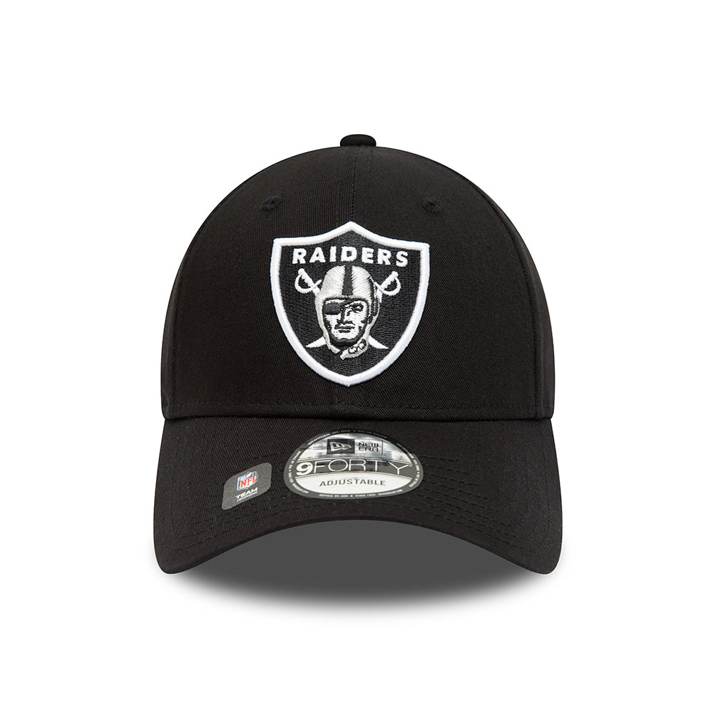 Gorra de béisbol 9FORTY NFL Team Side Patch Las Vegas Raiders de New Era - Negro