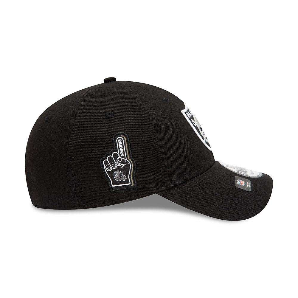 Gorra de béisbol 9FORTY NFL Team Side Patch Las Vegas Raiders de New Era - Negro