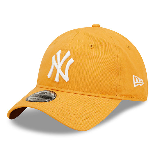 Gorra de béisbol 9TWENTY MLB League Casual de los New York Yankees de New Era - Mostaza-Blanco