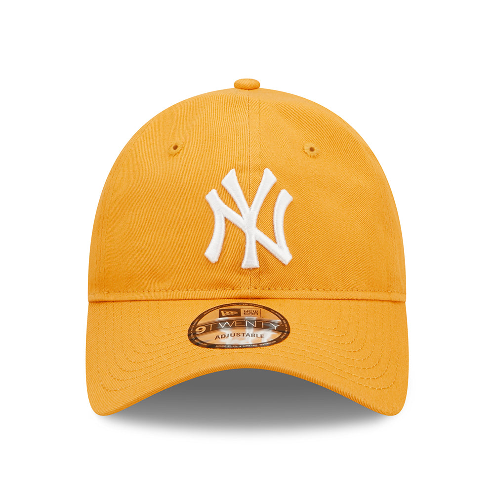 Gorra de béisbol 9TWENTY MLB League Casual de los New York Yankees de New Era - Mostaza-Blanco