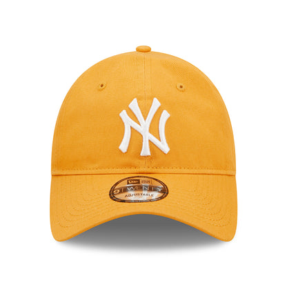 Gorra de béisbol 9TWENTY MLB League Casual de los New York Yankees de New Era - Mostaza-Blanco