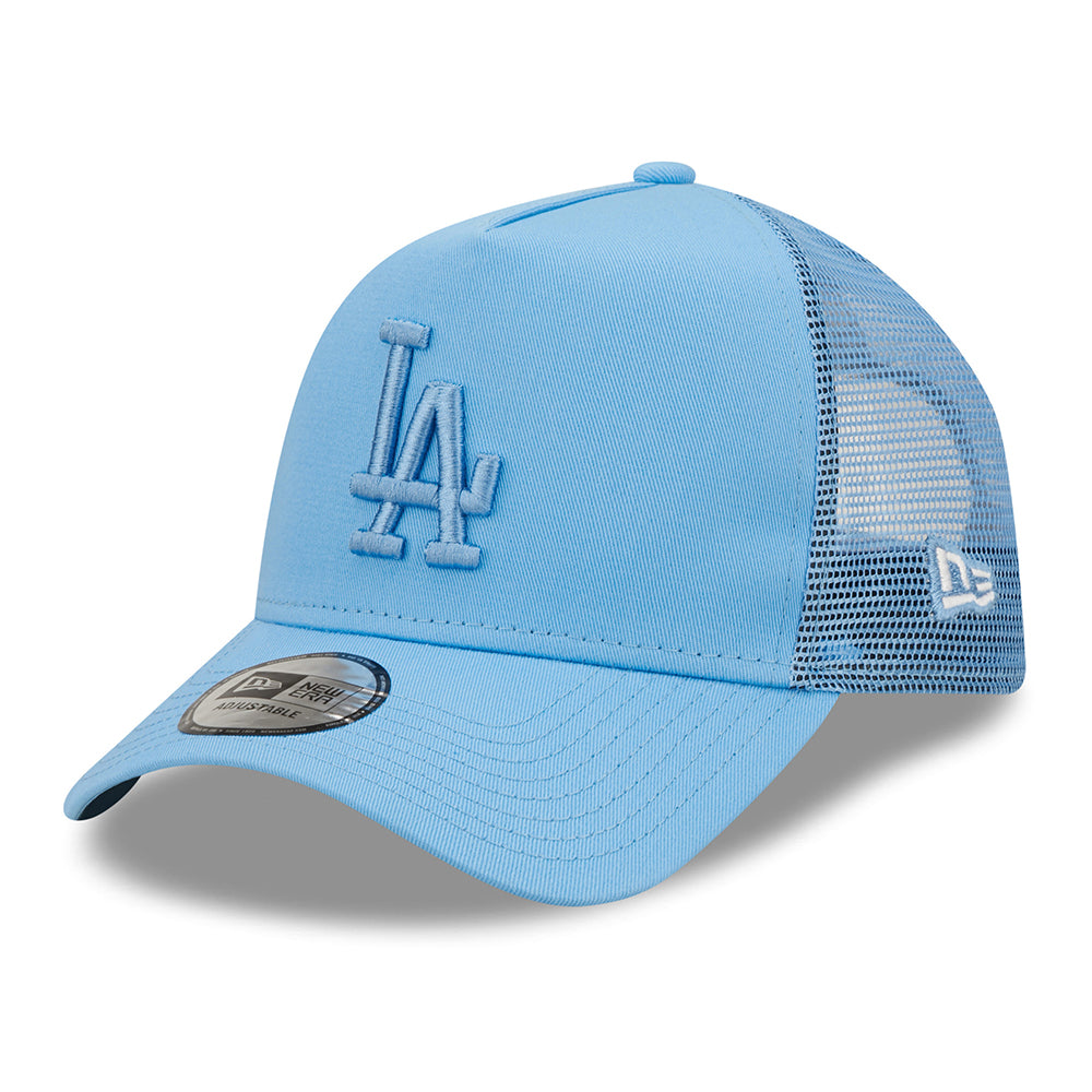 Gorra Trucker 9FORTY A-Frame MLB Tonal Mesh L.A. Dodgers de New Era - Azul Cielo