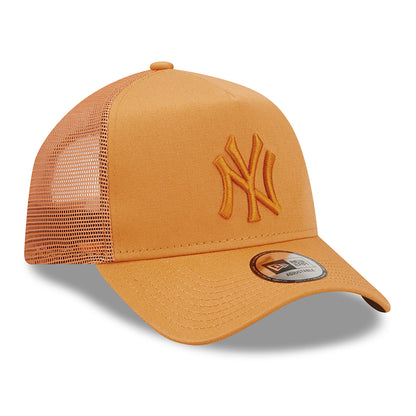 Gorra Trucker 9FORTY A-Frame MLB Tonal Mesh New York Yankees de New Era - Naranja