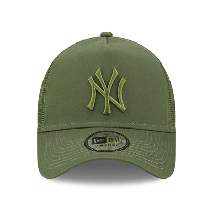 Gorra Trucker 9FORTY A-Frame MLB Tonal Mesh New York Yankees de New Era - Verde Oliva
