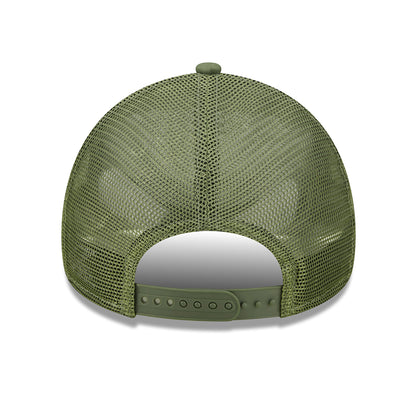 Gorra Trucker 9FORTY A-Frame MLB Tonal Mesh New York Yankees de New Era - Verde Oliva