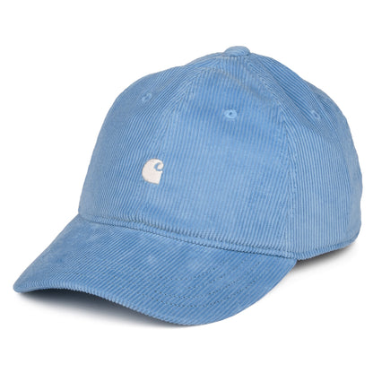 Gorra de béisbol Harlem de pana de Carhartt WIP - Azul Cielo