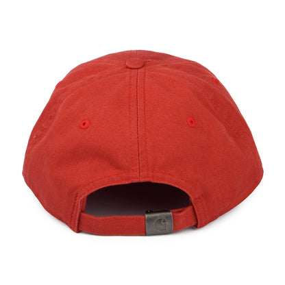 Gorra de béisbol Delray de sarga de algodón de Carhartt WIP - Rojo Lavado