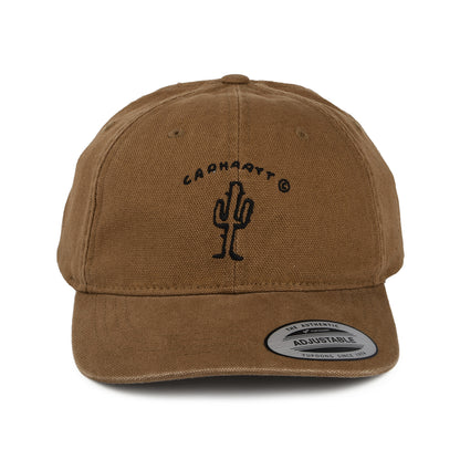 Gorra de béisbol New Frontier Cactus de algodón de Carhartt WIP - Marrón-Negro