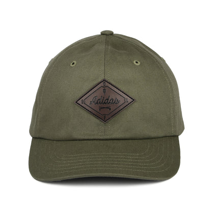 Gorra Snapback Clubhouse de sarga de algodón de Adidas - Verde Oliva