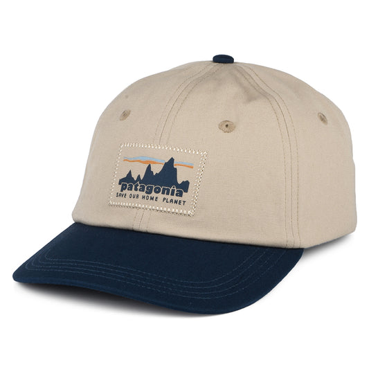 Gorra de béisbol 3 Skyline Trad de algodón orgánico de Patagonia - Beige Arena