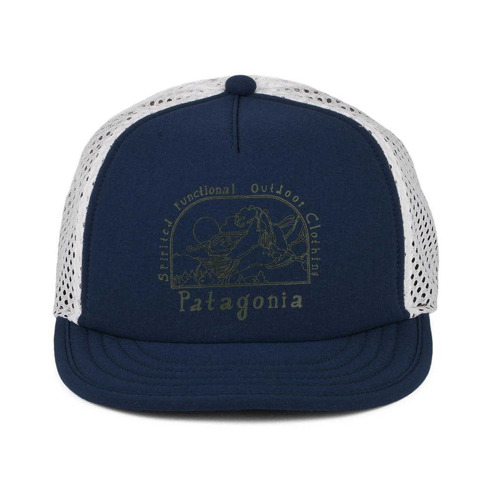 Gorra Trucker Lost And Found Duckbill Shorty reciclado de Patagonia - Azul-Blanco