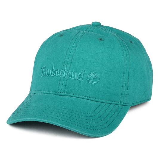 Gorra de béisbol Cooper Hill de lona de algodón de Timberland - Verde Azulado