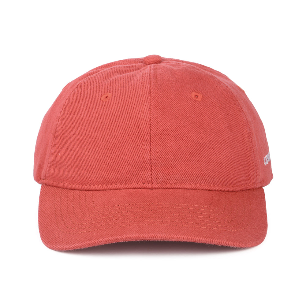 Gorra de béisbol Essential de tejido vaquero de Levi's - Naranja Oscuro