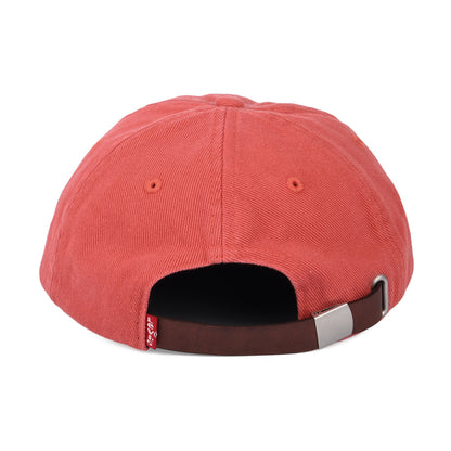 Gorra de béisbol Essential de tejido vaquero de Levi's - Naranja Oscuro