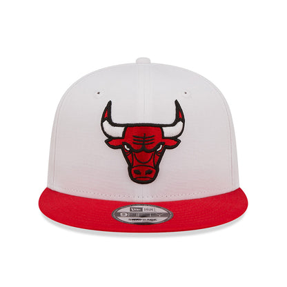 Gorra Snapback 9FIFTY NBA White Crown Team Chicago Bulls de New Era - Blanco-Rojo