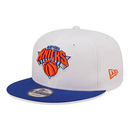 Gorra Snapback 9FIFTY NBA White Crown Team New York Knicks de New Era - Blanco-Azul