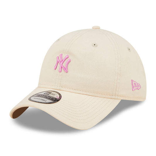 Gorra de béisbol 9TWENTY Mini logotipo de la MLB de los New York Yankees de New Era - Rubor-Rosa