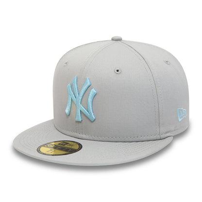 Gorra de béisbol 59FIFTY MLB League Essential I New York Yankees de New Era - Gris Claro-Azul Claro