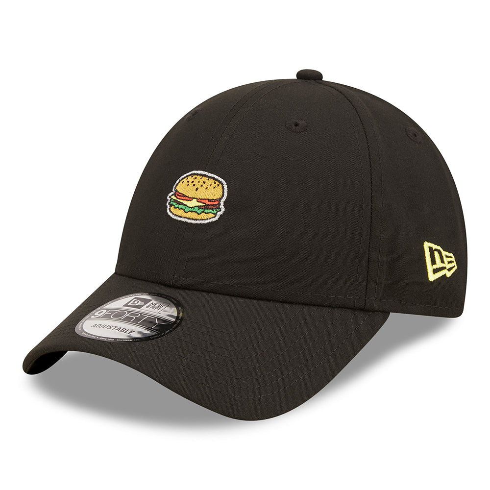 Gorra de béisbol 9FORTY Repreve NE Food Icon Burger de New Era - Negro