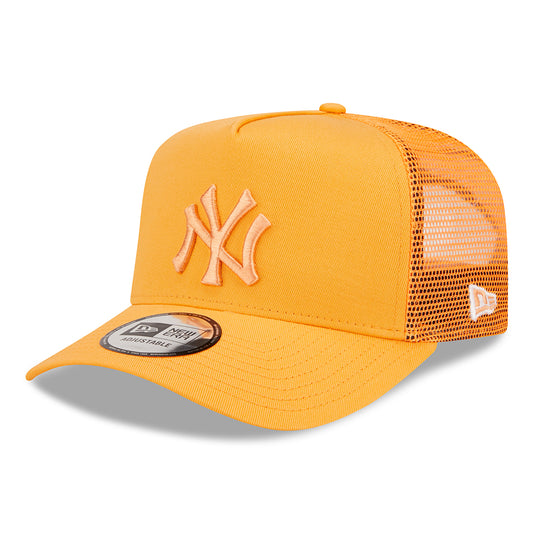 Gorra Trucker A-Frame MLB Tonal Mesh II New York Yankees de New Era - Naranja