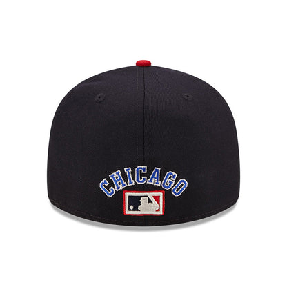 Gorra de béisbol 59FIFTY Perfil Bajo MLB Cooperstown Chicago White Sox de New Era - Azul Marino-Rojo