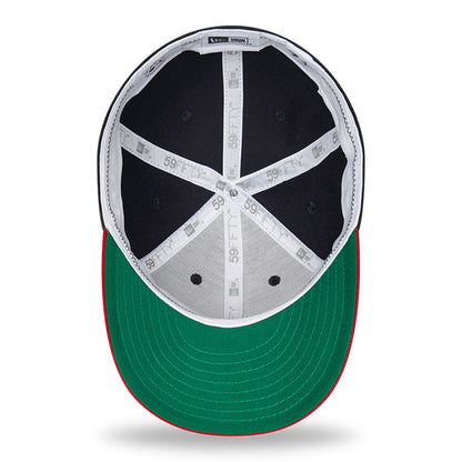 Gorra de béisbol 59FIFTY Perfil Bajo MLB Cooperstown Chicago White Sox de New Era - Azul Marino-Rojo